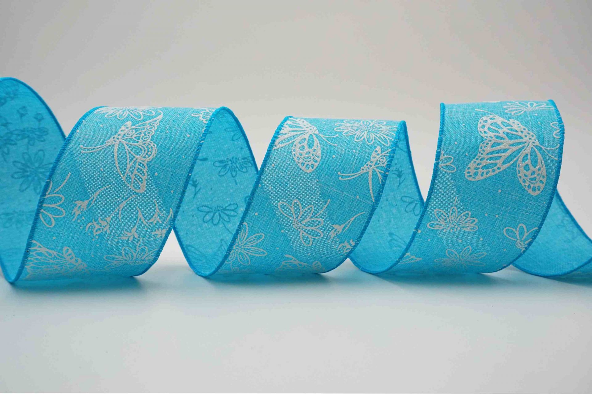 Spring Butterfly & Flower Wired Ribbon | KING YOUNG Decorative Ribbons