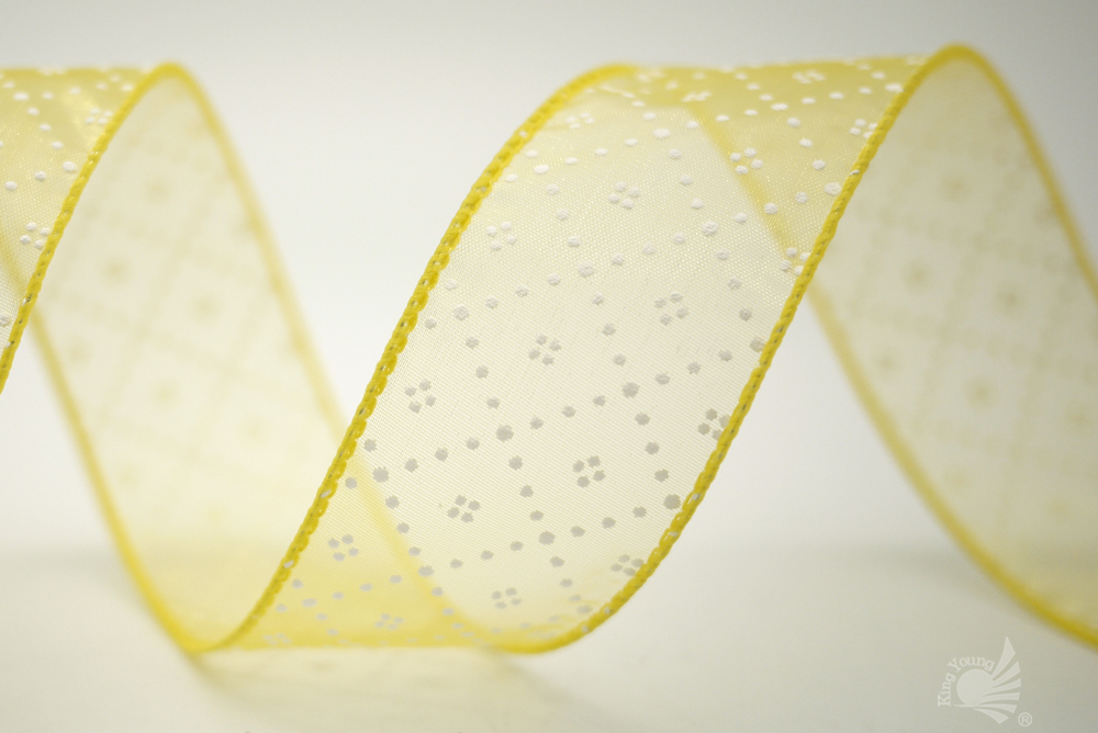 立体ドット形状のシフォンリボン