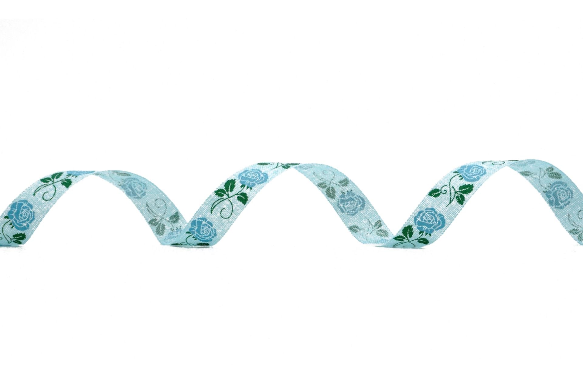 Spring Rose Blossom Ribbon | Faux Burlap Printed Ribbon - KING YOUNG