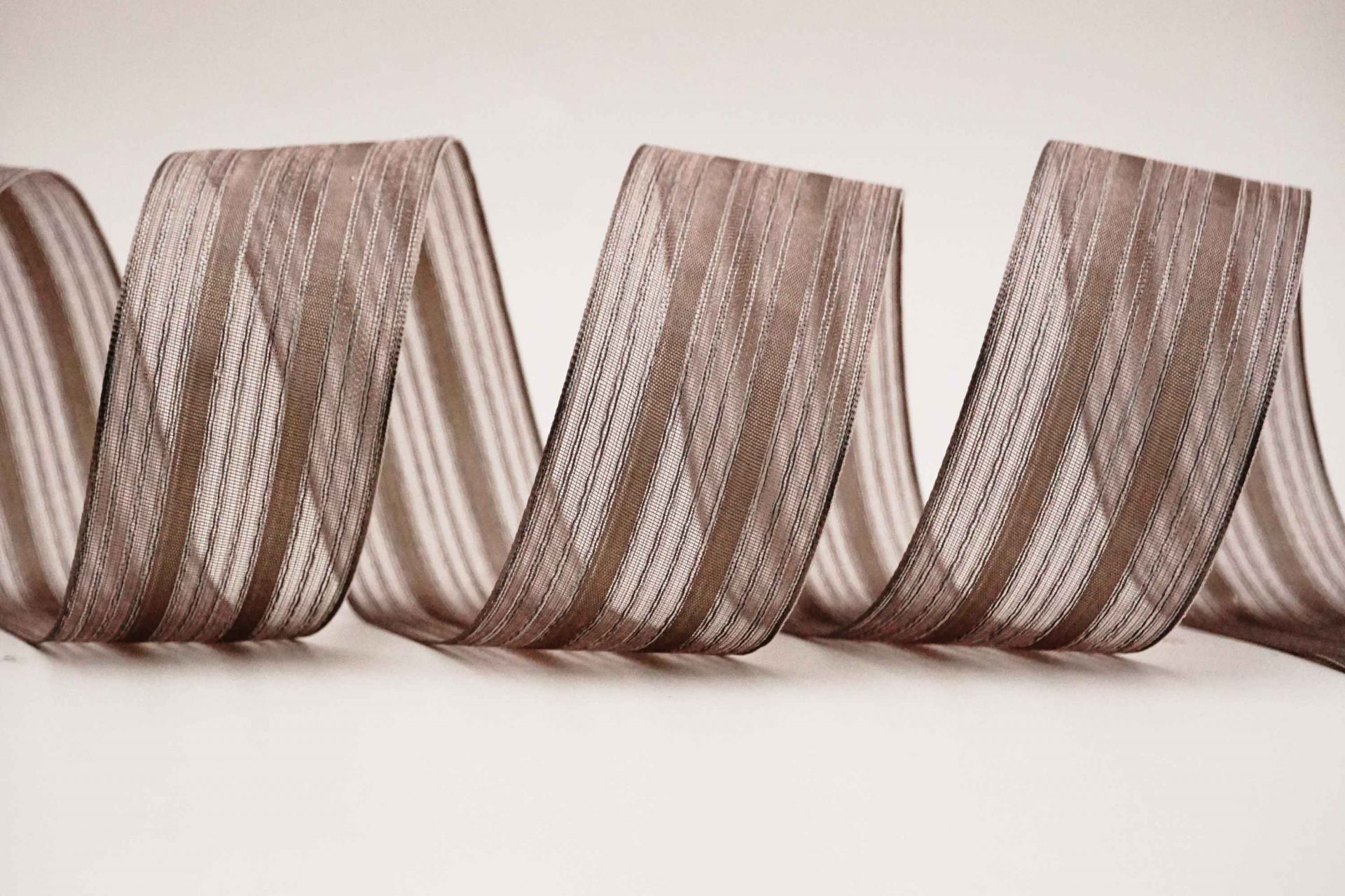 Striped Satin & Sheer Ribbon | Elevate Your Crafts with Luxurious Satin ...
