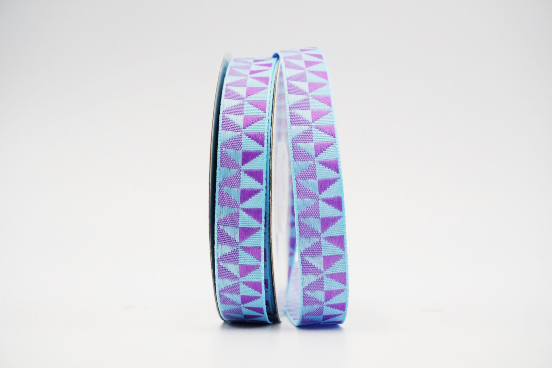 Triangle Ribbon Pattern Triangle Narrow Weave Ribbon | Elevate Your Crafts with Luxurious Satin ...