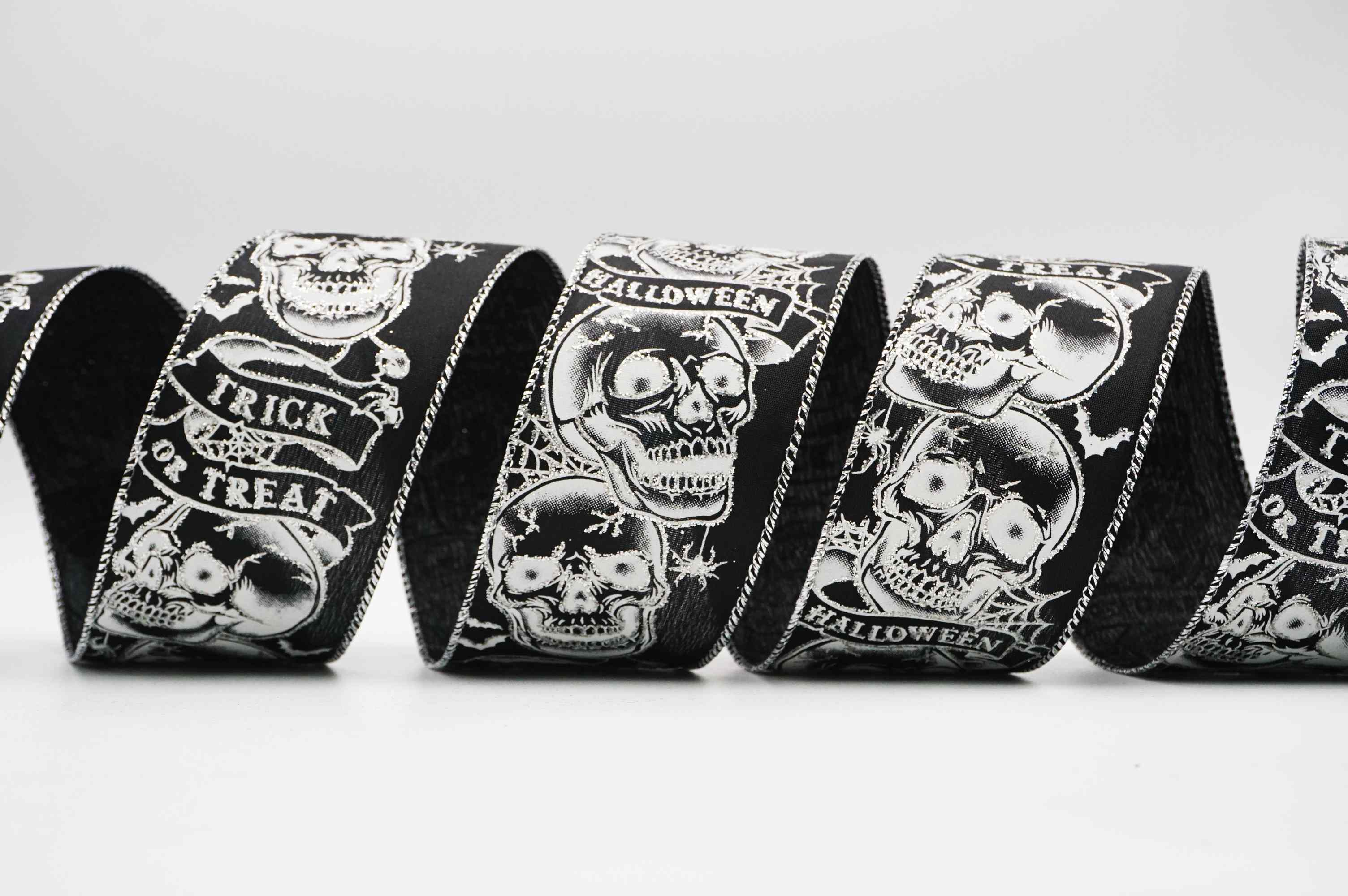 Trick Or Treat Skull Halloween Ribbon | KING YOUNG