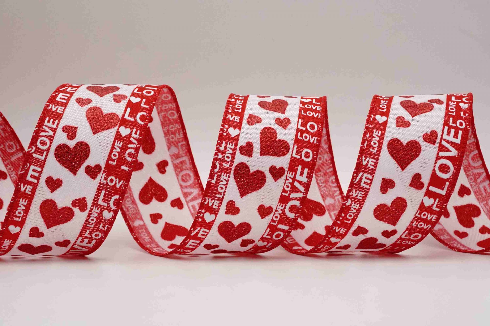Love Riboon Valentine's Love Wired Ribbon 2.5
