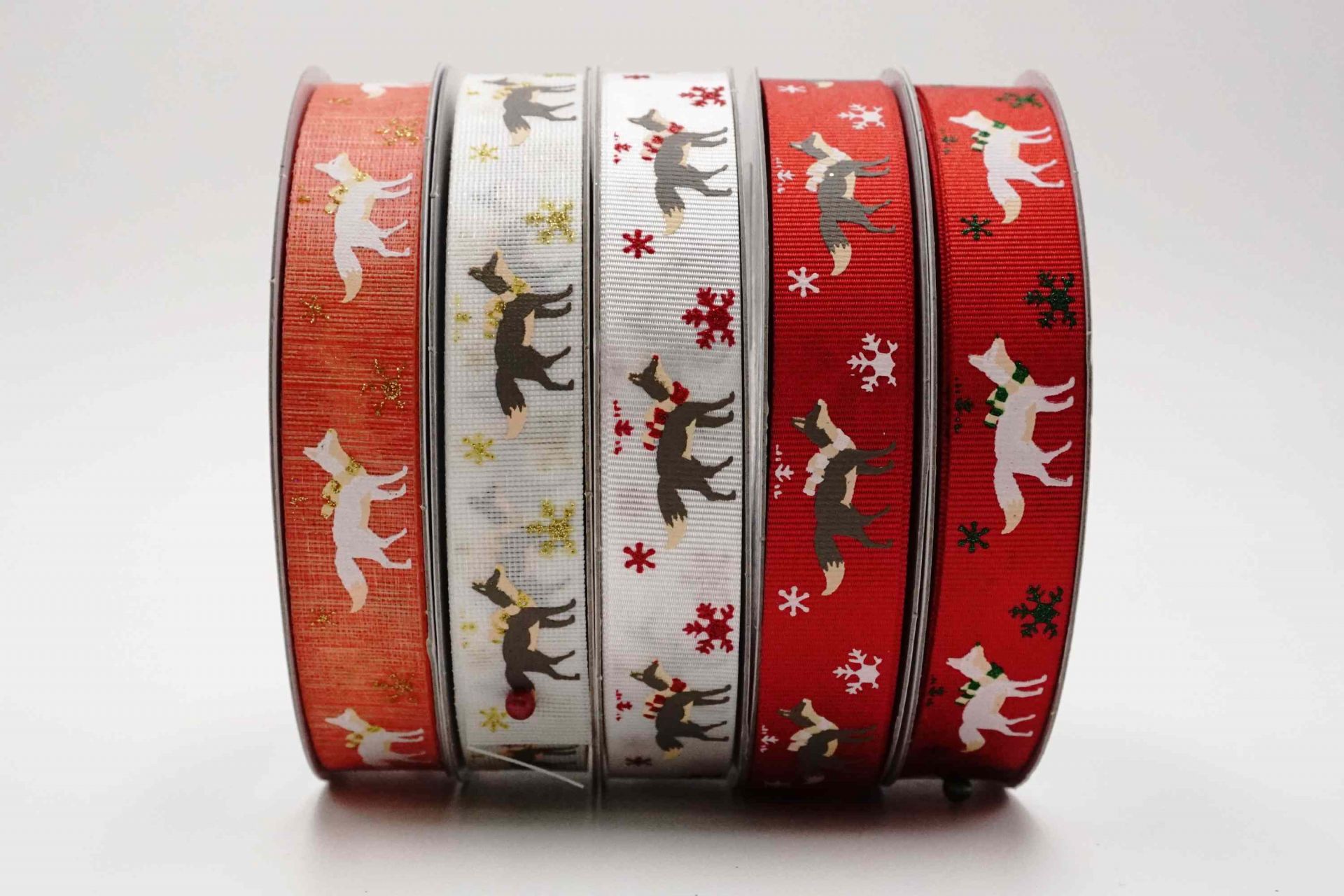 Winter Wolf Ribbon - Christmas Grosgrain | KING YOUNG