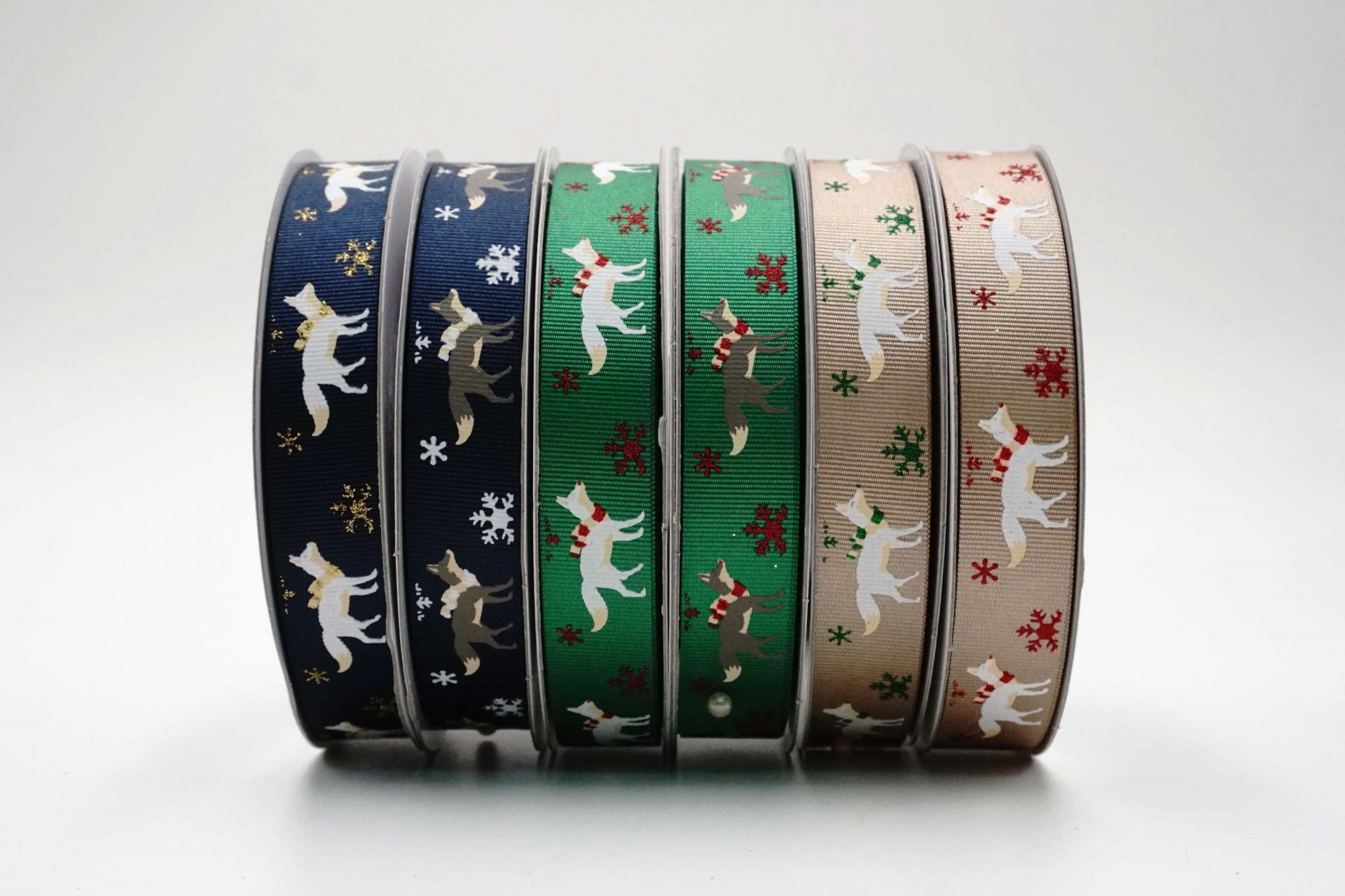 Winter Wolf Ribbon - Christmas Grosgrain | KING YOUNG