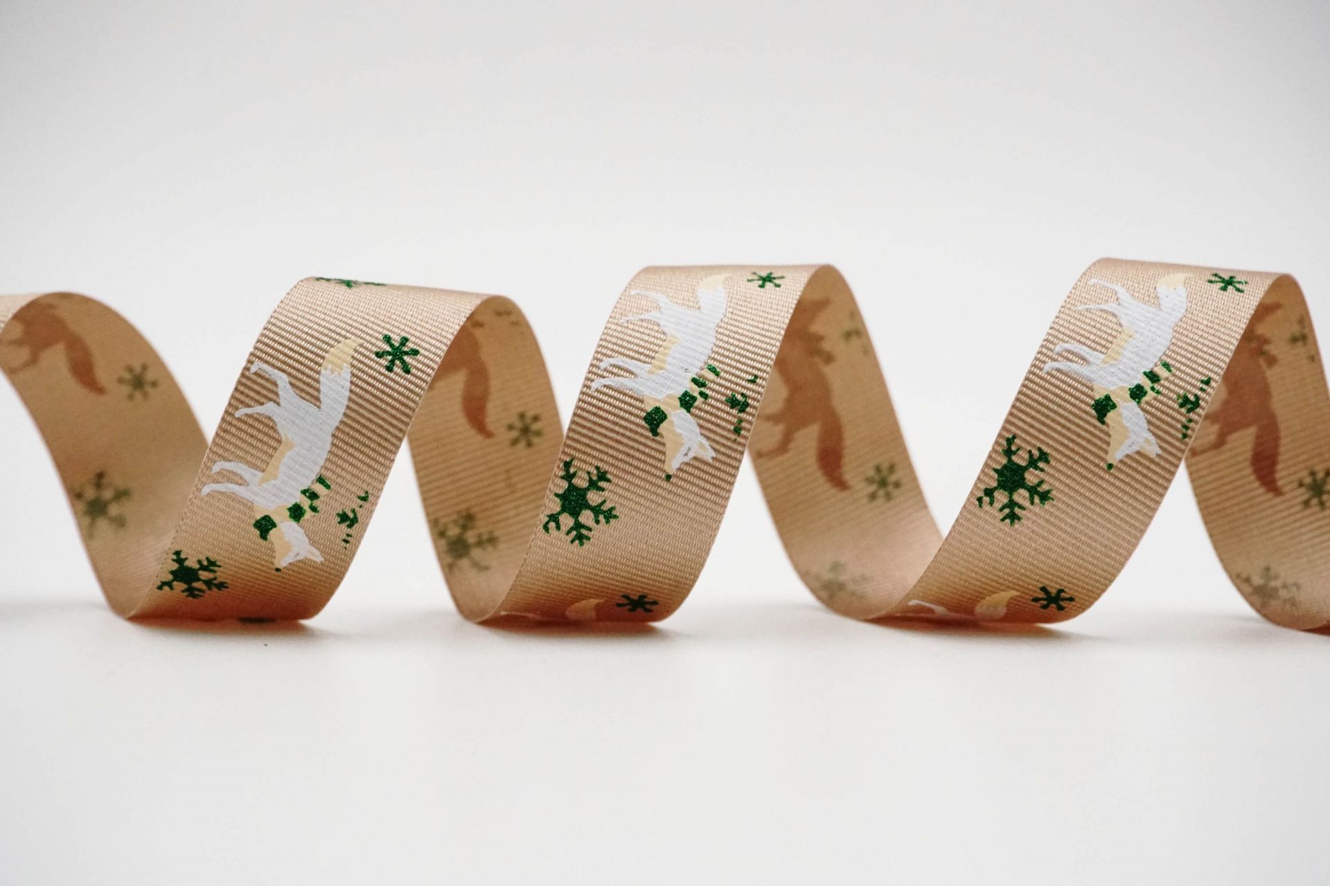 Winter Wolf Ribbon - Christmas Grosgrain | KING YOUNG