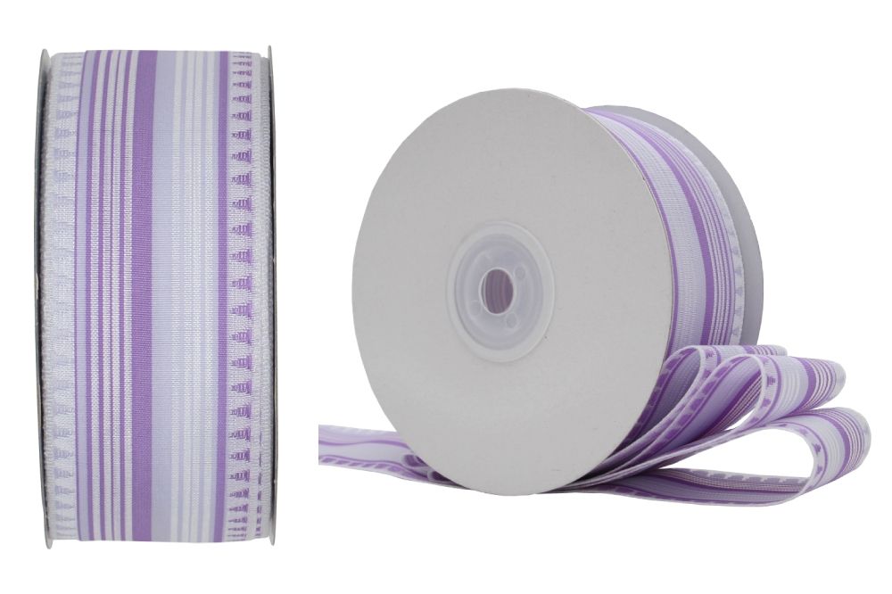 Woven Stripe & Triangle Ribbon 38mm | KING YOUNG Ribbon Manufacturer