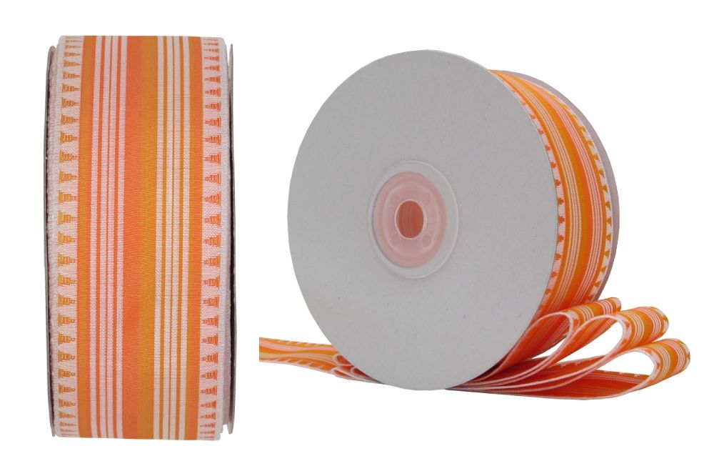 Woven Stripe & Triangle Ribbon 38mm | KING YOUNG Ribbon Manufacturer