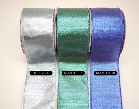Cryptorf Ribbon Plain-Weave Metallic Ribbon | Wired Christmas Ribbon - KING YOUNG