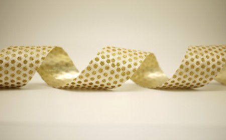 Aksamitna wstążka z brokatowymi kropkami - Aksamitna wstążka z brokatowymi kropkami