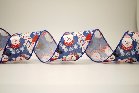 Tęczowa wstążka z bałwanem z imitacji juty - Tęczowa wstążka z bałwanem z imitacji juty