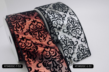 Damask Metallic Ribbon - Velvet Design | KING YOUNG