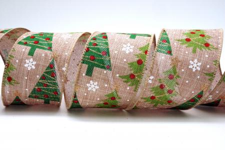 Decorated Christmas Trees Ribbon