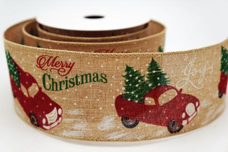 Red Christmas Truck Ribbon