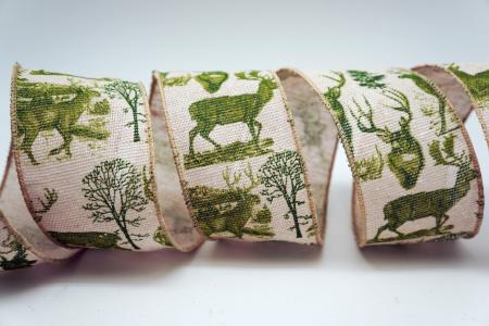 Лента с оленями и деревьями - Лента с оленями и деревьями