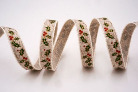 Weihnachtsband mit Stechpalmenblättern