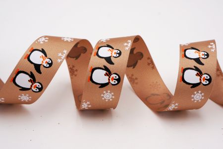 Nastro con pinguino e fiocco di neve