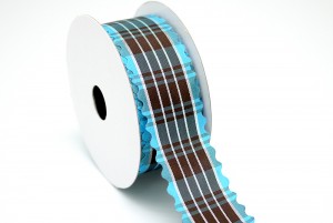 Wavy Die-cut Plaid Ribbon - Wavy Die-cut Plaid Ribbon