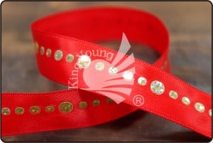 Satin Ribbon with Sequins