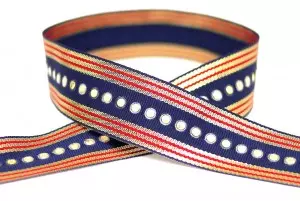 Fita de Grosgrain com Lantejoulas - Fita de Grosgrain com Lantejoulas