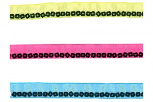 Square Sequins Sheer Ribbon - Square Sequins Sheer Ribbon