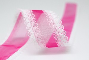 Lace Edge Organza Ribbon - Lace Edge Organza Ribbon