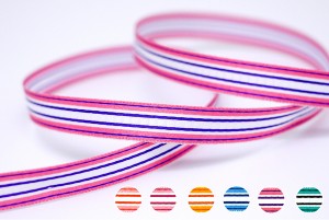 3-Colored Stripe Ribbon