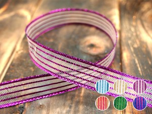 Metallic Stripe Ribbon - Metallic Stripe Ribbon