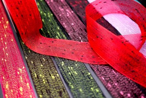 Two Tone Pom Pom Woven Ribbon - Two Tone Pom Pom Woven Ribbon