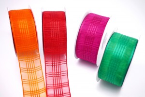 Checkered Organza Ribbon - Checkered Organza Ribbon