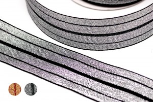 Striped Metallic Ribbon - Striped Metallic Ribbon