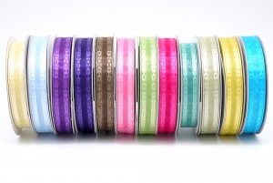 Nastro Organza con Bordo Jacquard - Nastro Organza con Bordo Jacquard