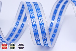 Metallic Snowflake Ribbon - Metallic Snowflake Ribbon
