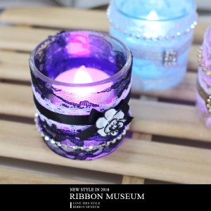 LED Candle Holder with Stylish Laces