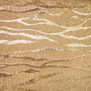 Gold Zebra Metallic Fabric