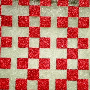 Glitter Checkered Metallic Fabric