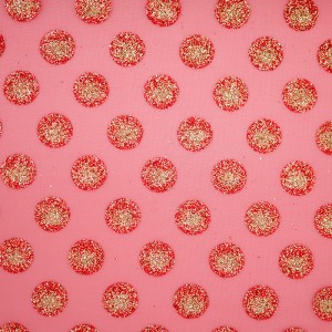Glitter Polka Dots Organza Fabric
