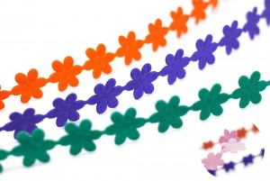Peel and Stick Flowers Ribbon