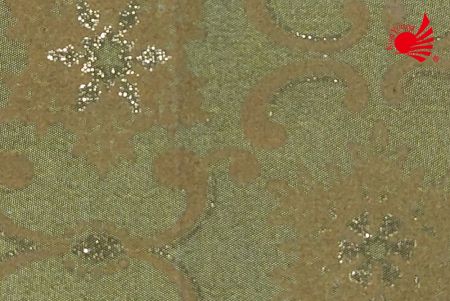 Gruba tkanina satynowa z wzorem z brokatem 20-4