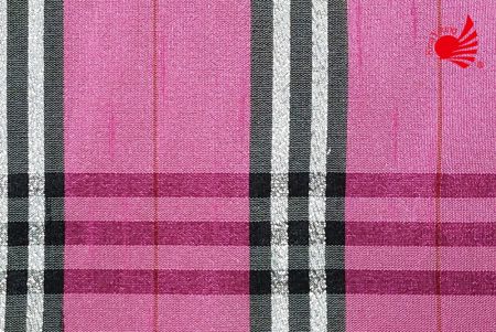 Класична шотландська тканина/рожева, чорна 23-4