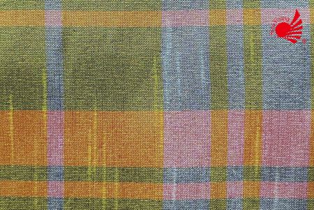 Весняна шотландська тканина/жовто-рожева 24-1