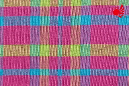Wiosenna tkanina w szkocką kratę/różowa, żółta, zielona, niebieska 24-11