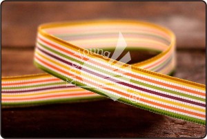 Multi-colored 15mm Stripe Ribbon - Multi-colored 15mm Stripe Ribbon
