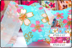 櫻花轉印緞帶 - 櫻花轉印緞帶 (KT533)