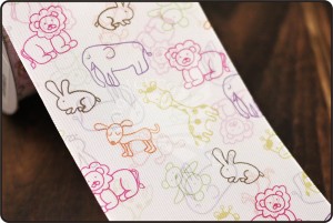 70mm-es parti állatok nyomtatott szalag - 70mm-es parti állatok nyomtatott szalag