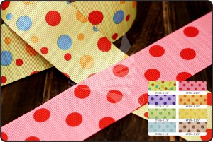 Dots & Stripes Print Ribbon