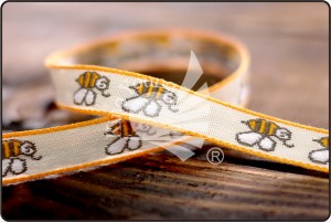 Nastro jacquard con api - Nastro jacquard con api