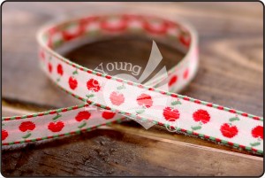 Nastro jacquard di ciliegie - Nastro jacquard di ciliegie