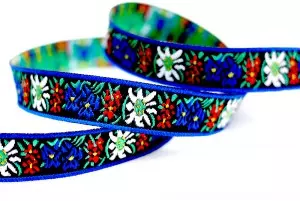 Nastro jacquard stile floreale/folk - Nastro jacquard stile floreale/folk