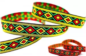 Nastro Jacquard con Motivo Folk - Nastro Jacquard con Motivo Folk